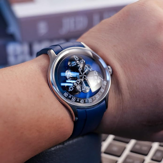 3D Rotating Hour Automatic  Mechanical Timepiece