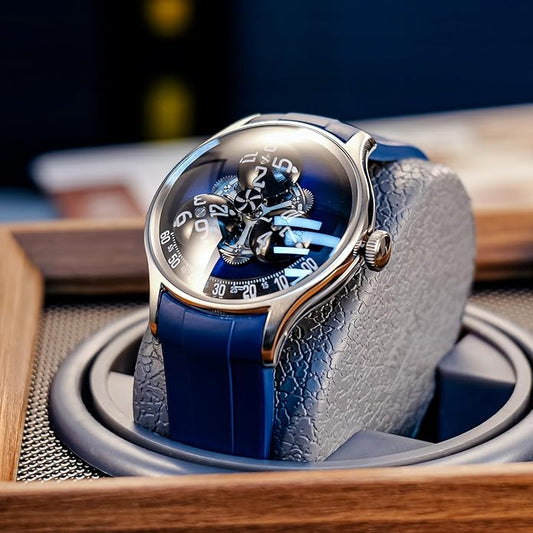 3D Rotating Hour Automatic  Mechanical Timepiece